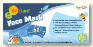 BeeSure Earloop Mask  (50)